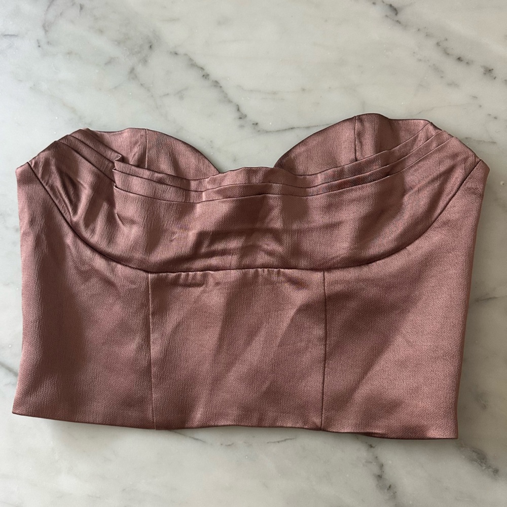 Zara Satin Crop Top